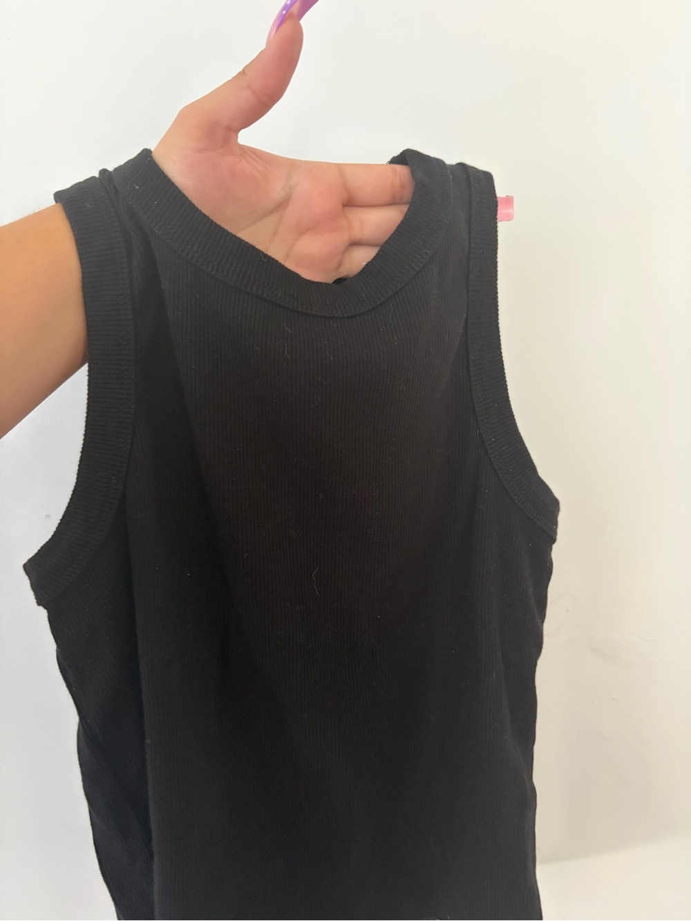 Forever 21 Black Ribbed Tank Top - Sleeveless Knit